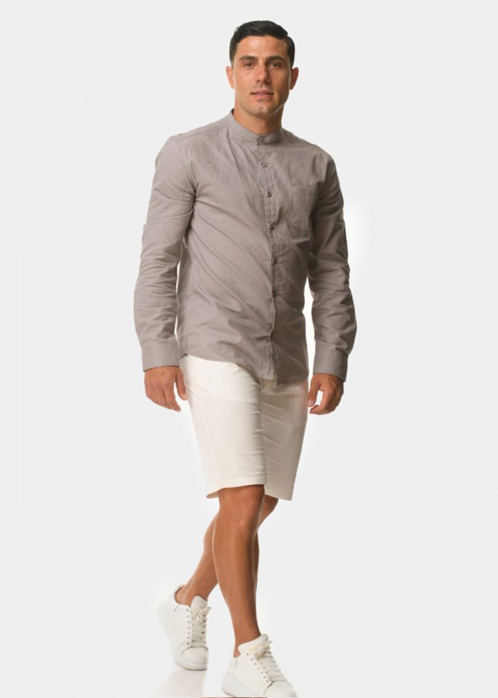 Mandarin linen grey - Image 2