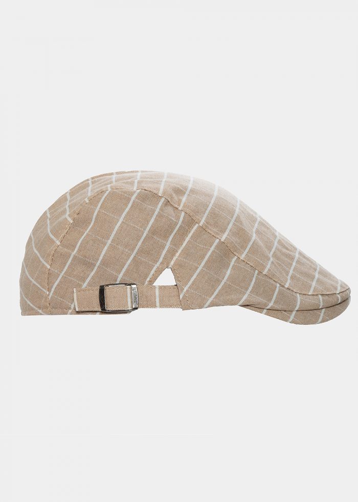 Beige Checkered Cap - Image 2