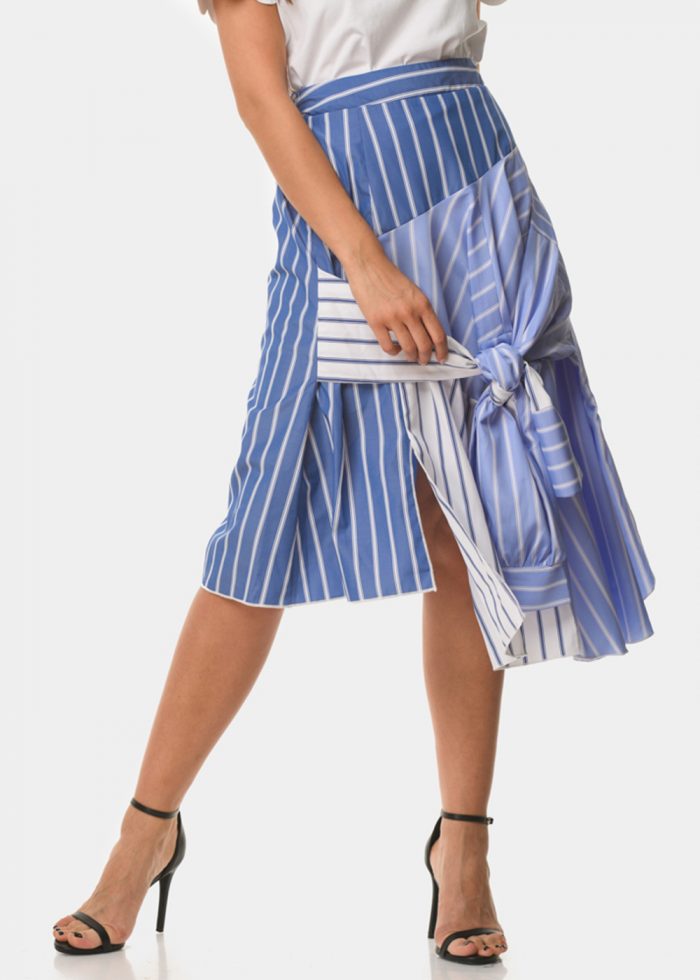 Striped shirt style skirt - Image 3