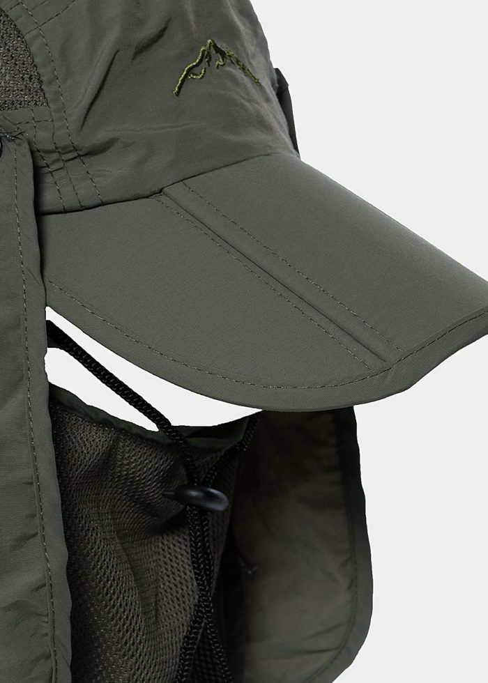 Olive active jockey with neck protector - Image 4