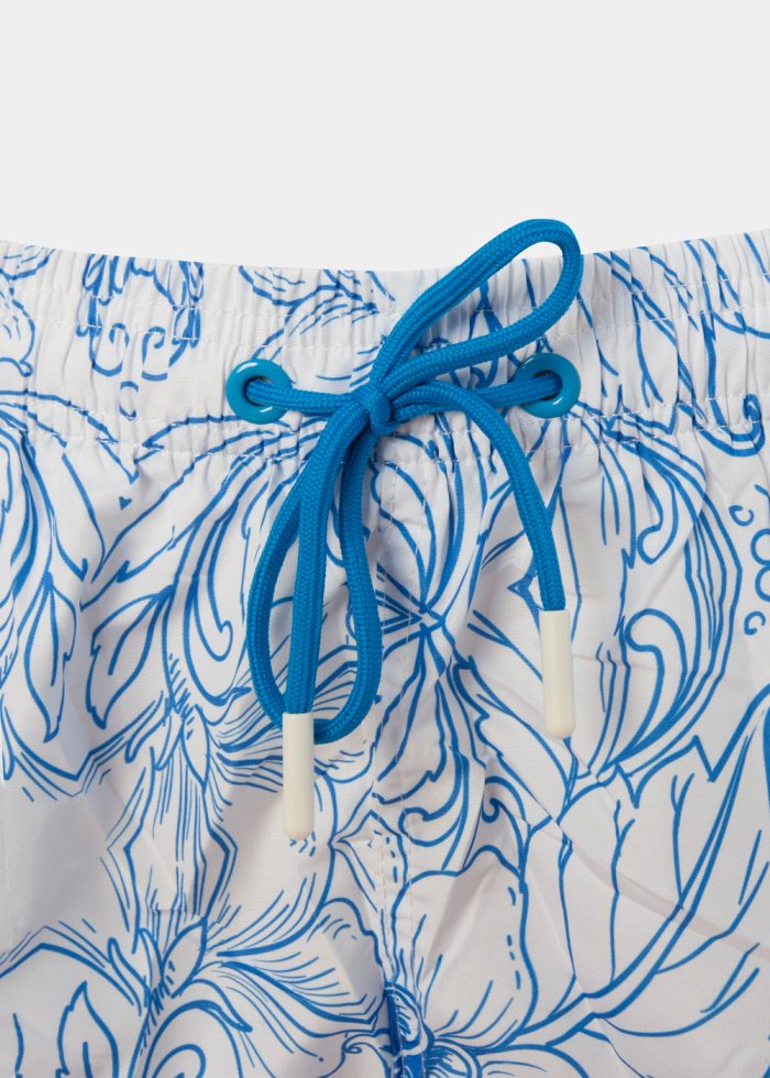 Blue Flowers Classic Men Swimwear - Image 3