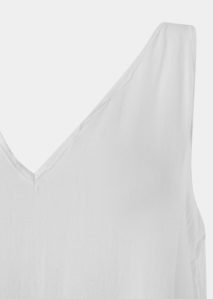 A-Line White Jute Dress - Image 3