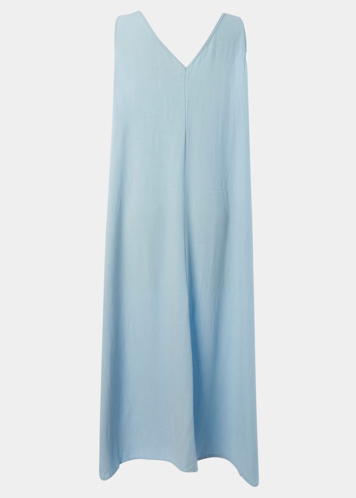 A-Line Light Blue Jute Dress - Image 2