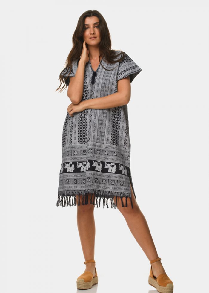 Boho caftan with elephants - Image 2