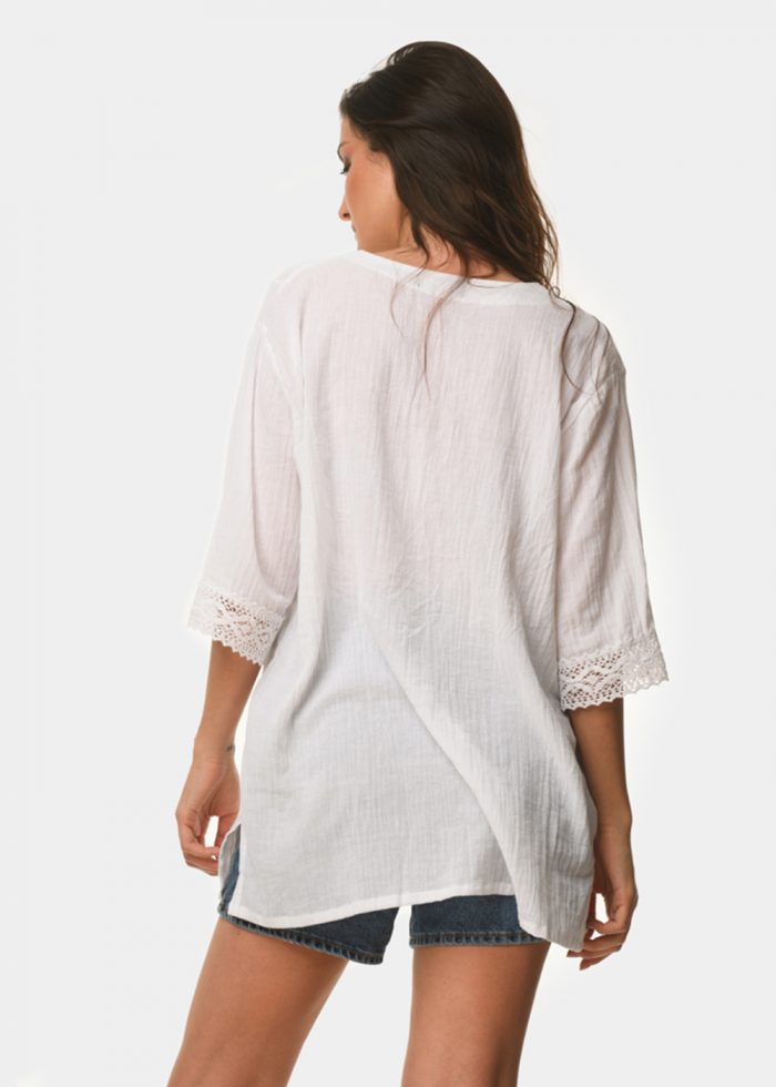 White laced shirt - Image 3