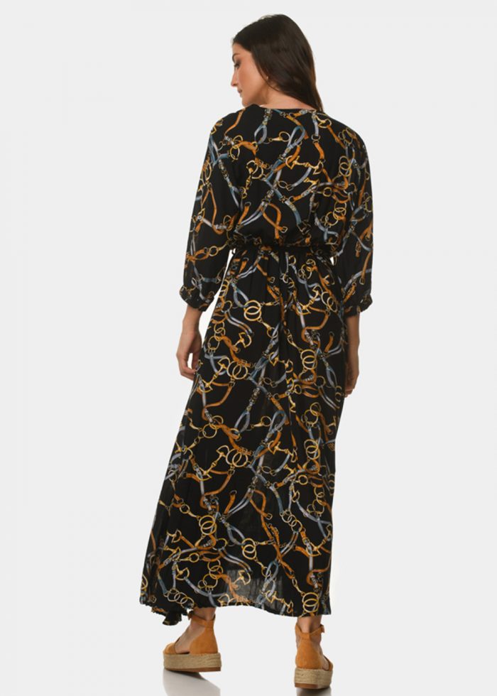 Black dress with belts - Image 3