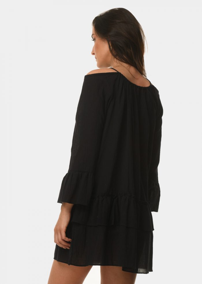 Black open shoulder dress - Image 3