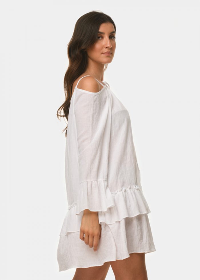 White open shoulder dress - Image 2