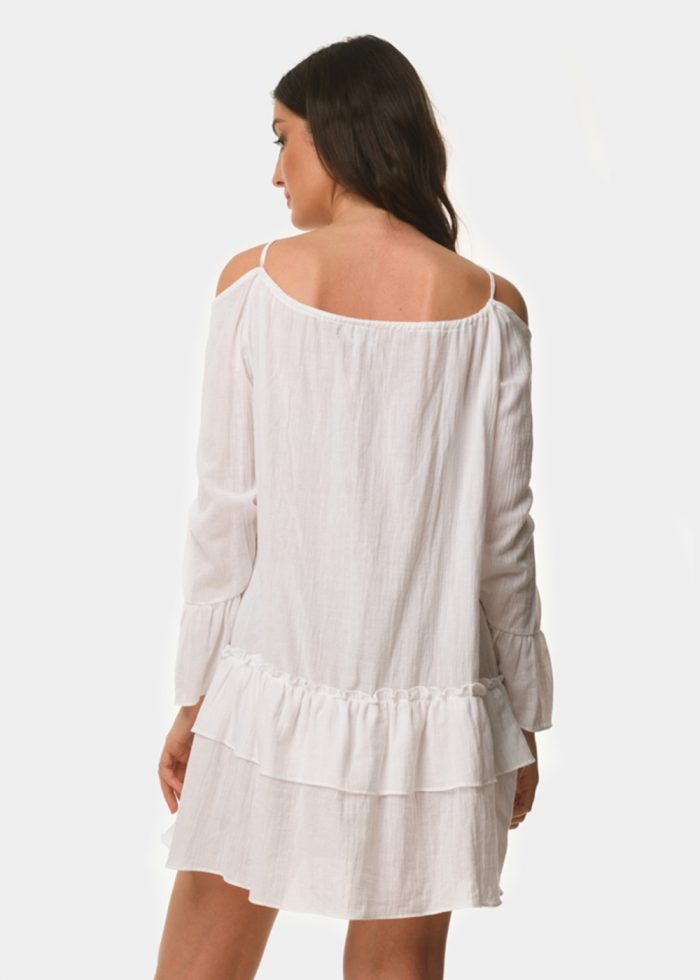 White open shoulder dress - Image 3