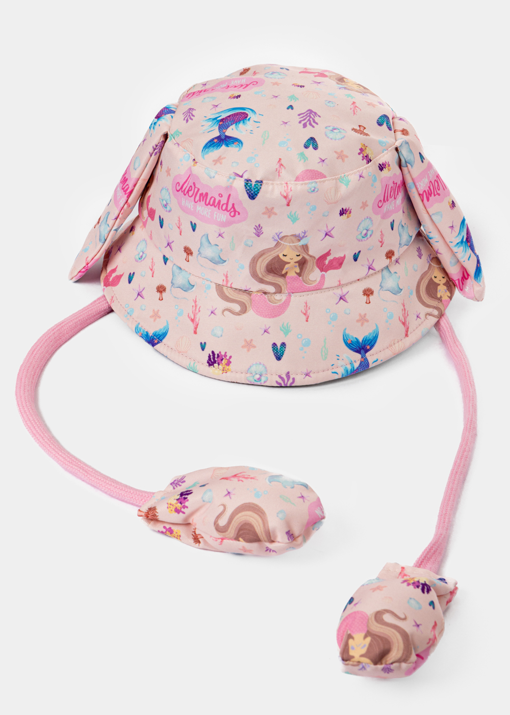 G28A6096 copy Kids Bucket Hat w/ Mermaids Pattern & Wiggly Ears - Image 1