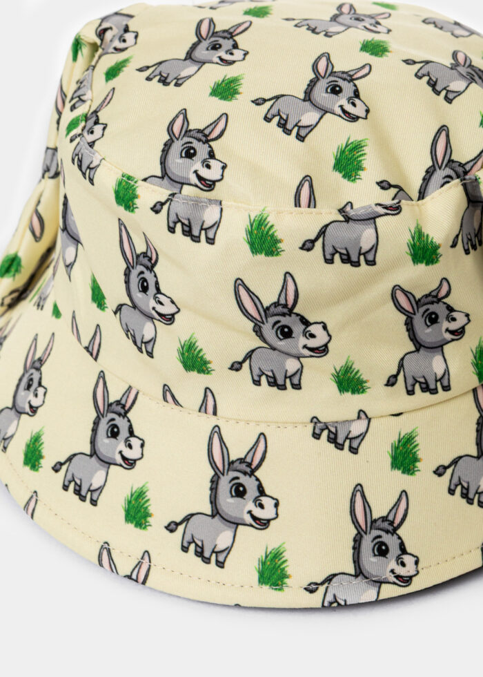 Kids Bucket Hat w/ Donkey Pattern & Wiggly Ears - Image 2