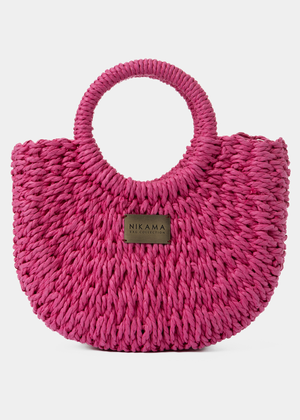 G28A6149 copy Fuchsia Mini Knitted Bag - Image 1