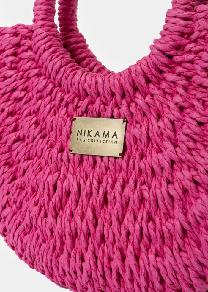 Fuchsia Mini Knitted Bag - Image 3