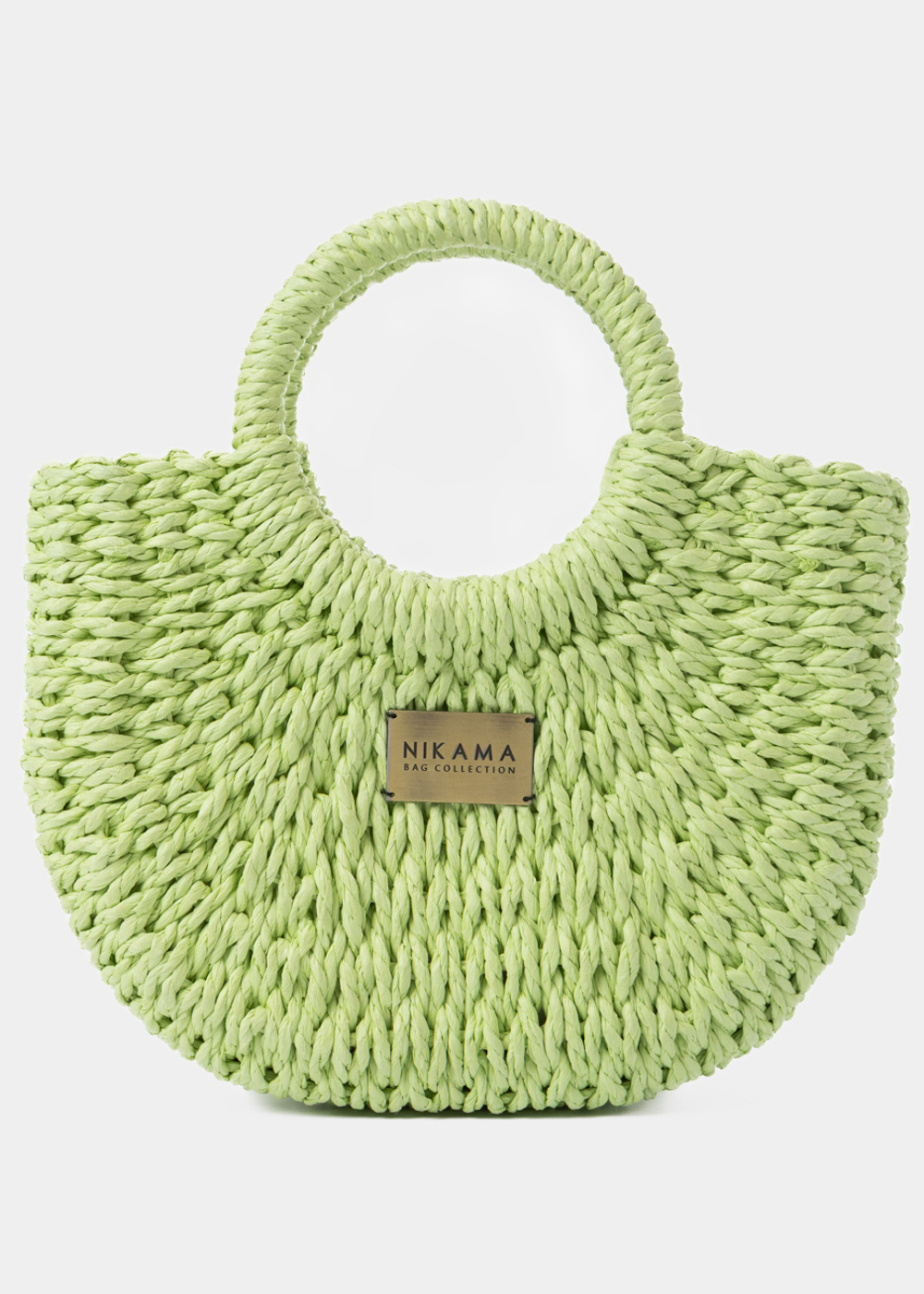 G28A6153 copy Lime Mini Knitted Bag - Image 1