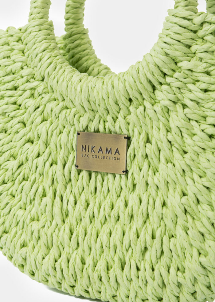 Lime Mini Knitted Bag - Image 3