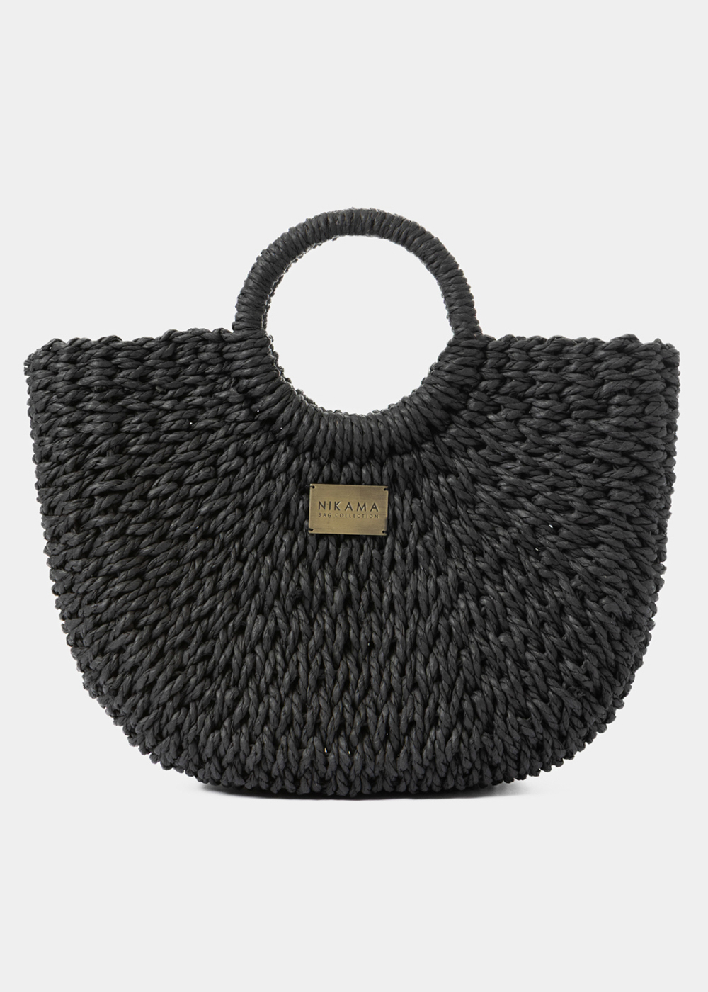 G28A6182 copy Black Midi Knitted Bag - Image 1