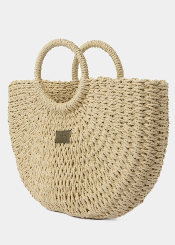 Beige Knitted Bag - Image 2