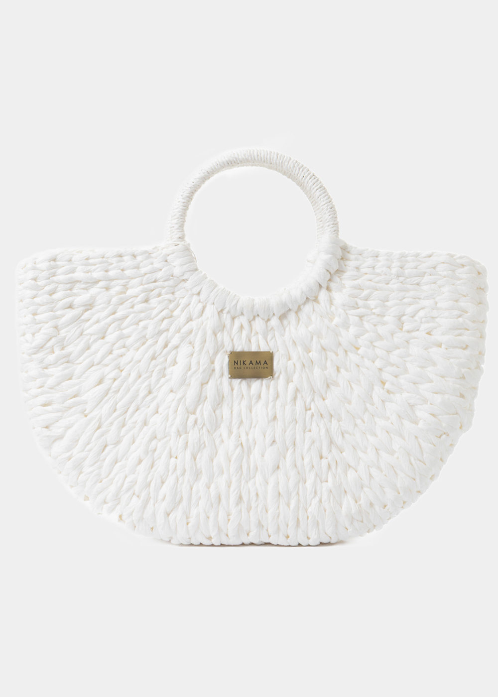 G28A6203 copy White Knitted Bag - Image 1
