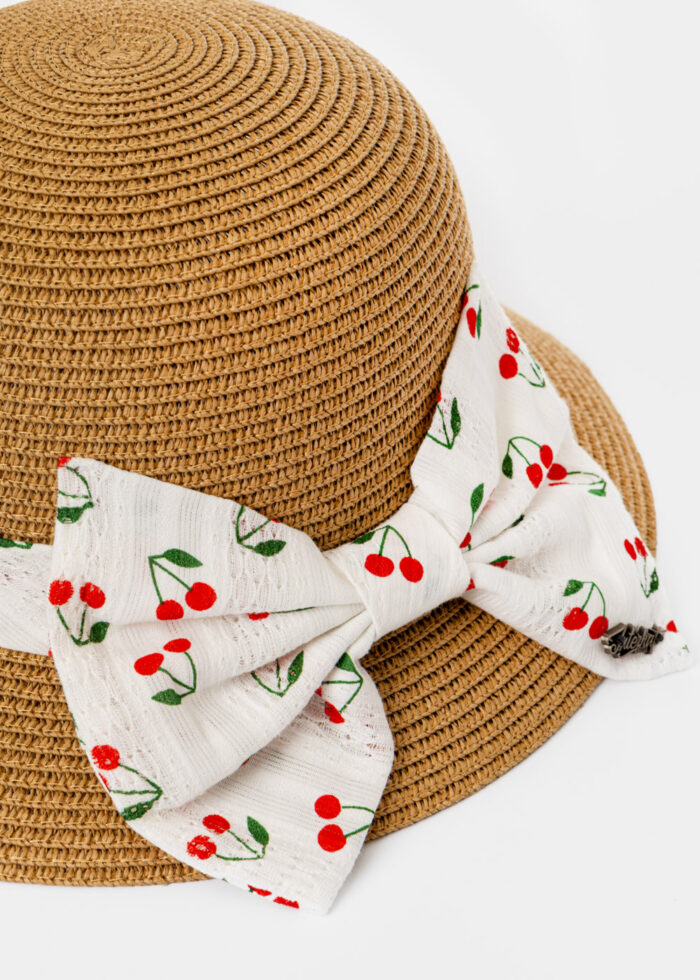 Brown Hat w/ Cherries bow - Image 2