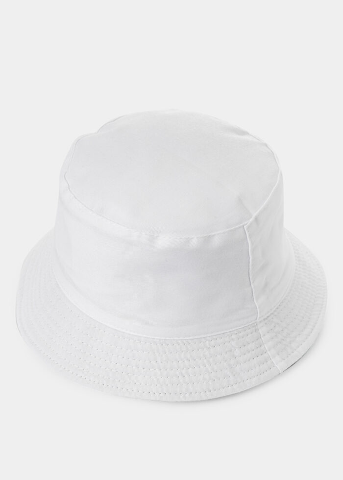Kids Double-Faced Bucket Hat Space Pattern & White - Image 2
