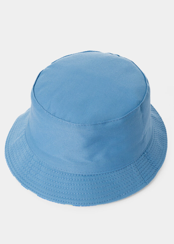 Kids Double-Faced Bucket Hat Ducks Pattern & Light Blue - Image 2