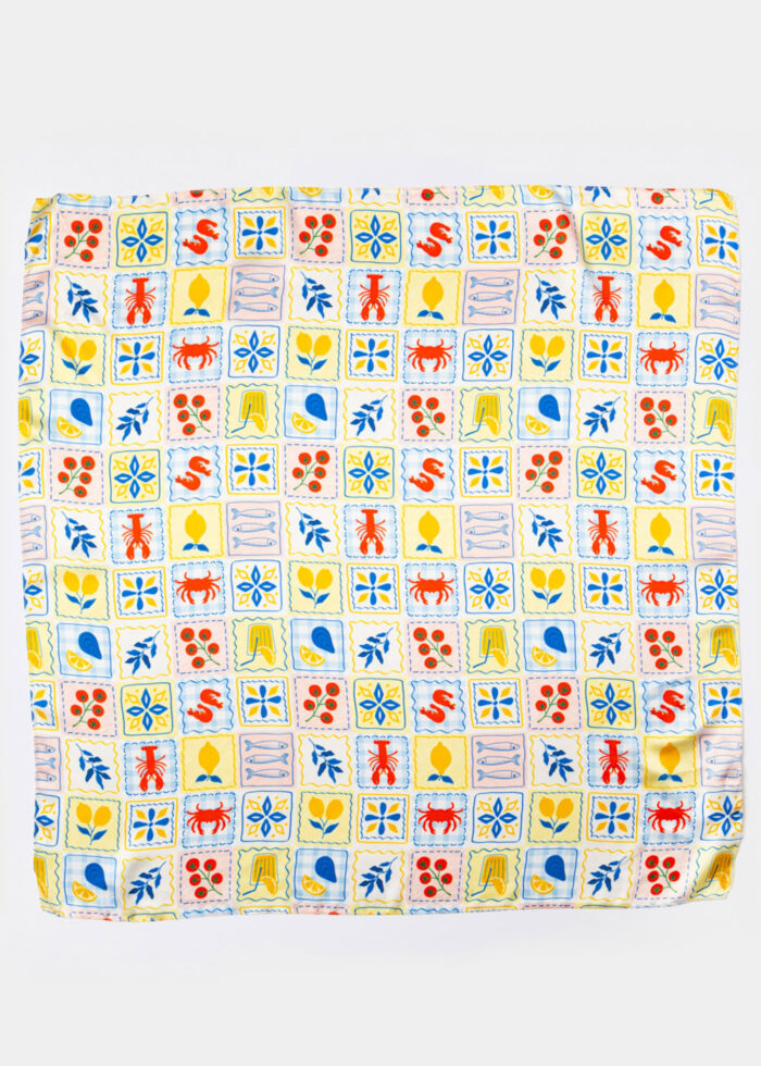 Sardines Satin Scarf - Image 3