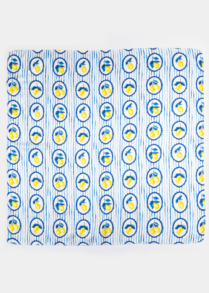 Framed Lemons Satin Scarf - Image 3