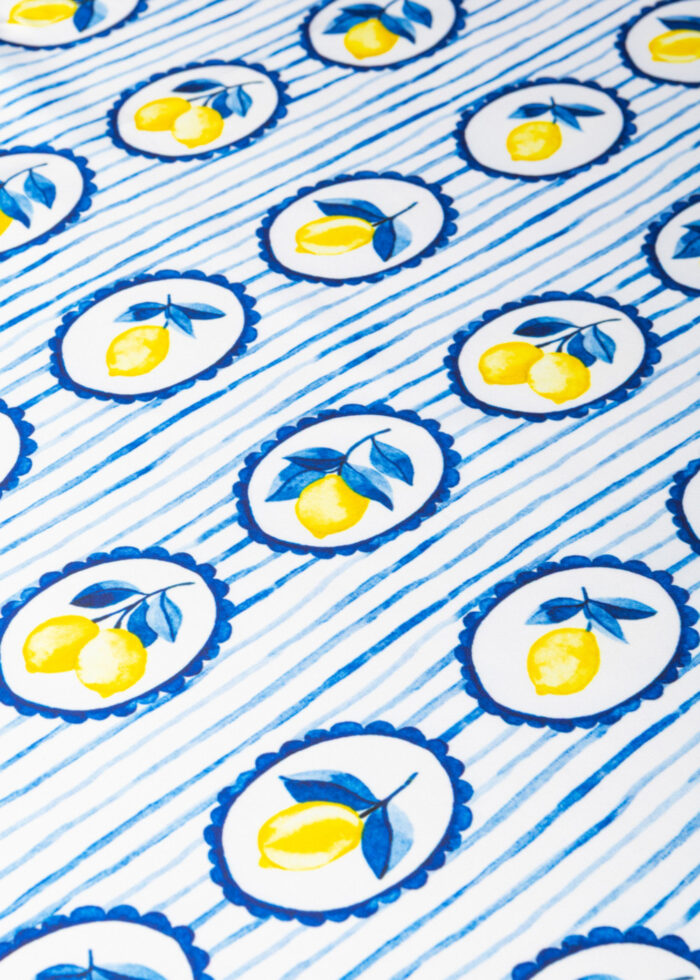 Framed Lemons Satin Scarf - Image 2