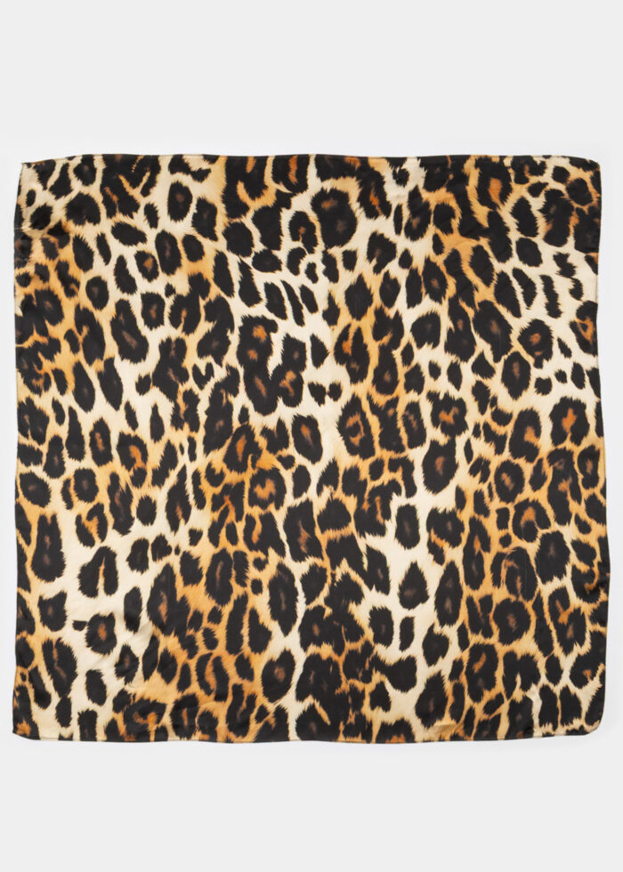 Leopard Satin Scarf - Image 3