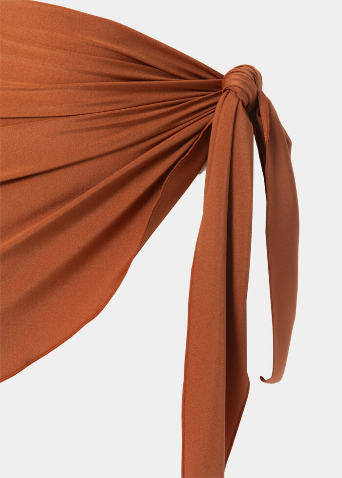 Terracotta Dacron Mini Pareo - Image 2