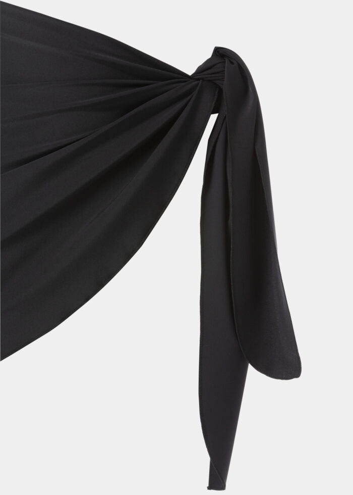 Black Dacron Mini Pareo - Image 2