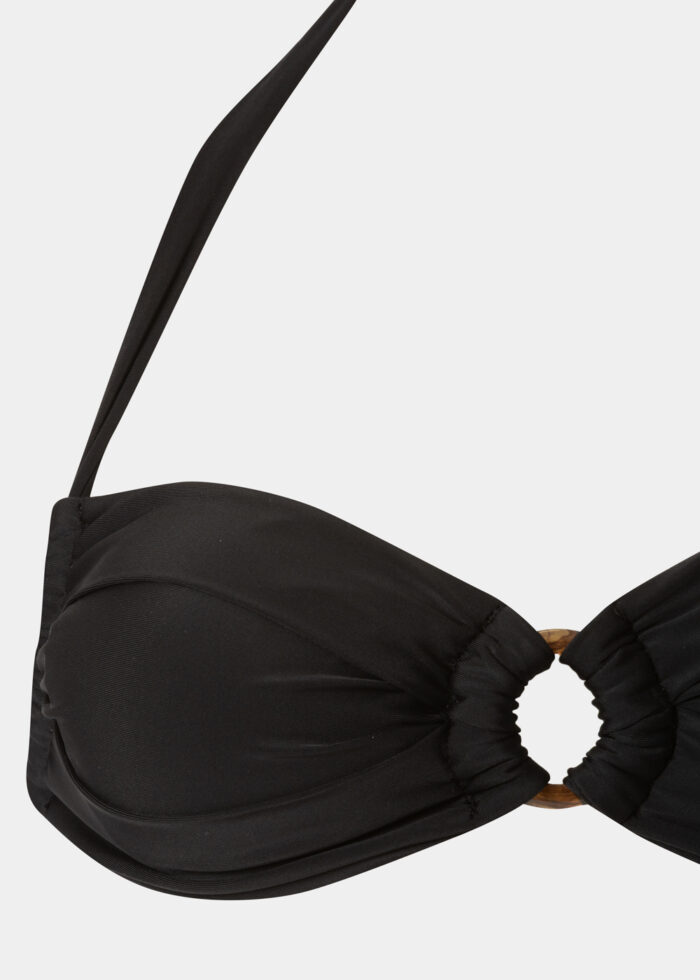 Sardinia Bikini Top - Black Dacron - Image 2