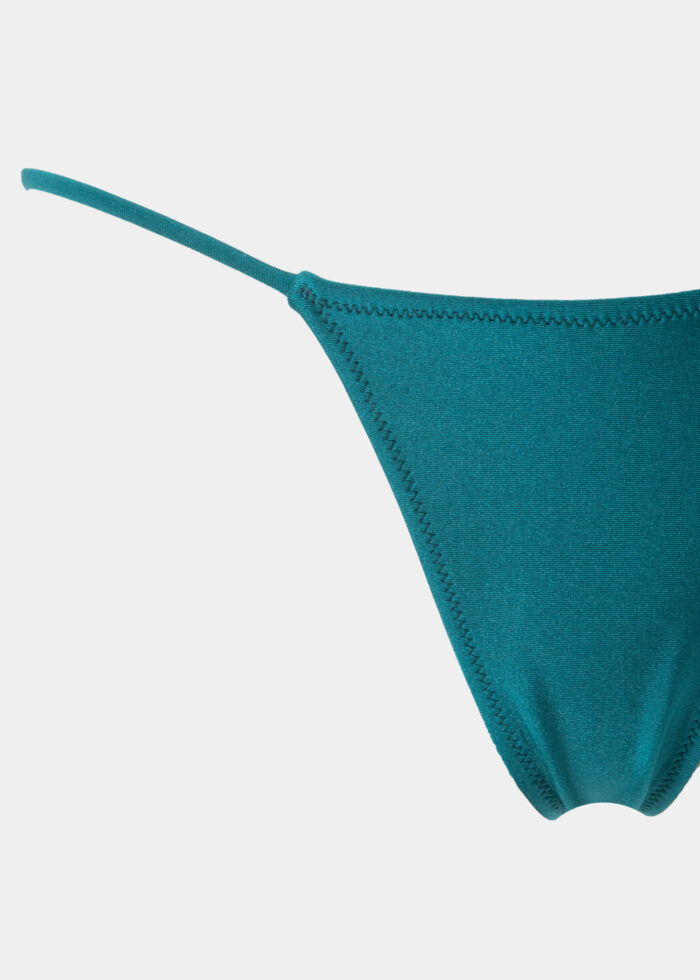 Ibiza Bikini Bottom - Petrol Dacron - Image 2