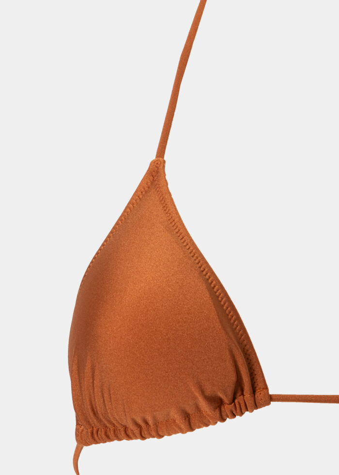 Ibiza Bikini Top - Terracotta Dacron - Image 2