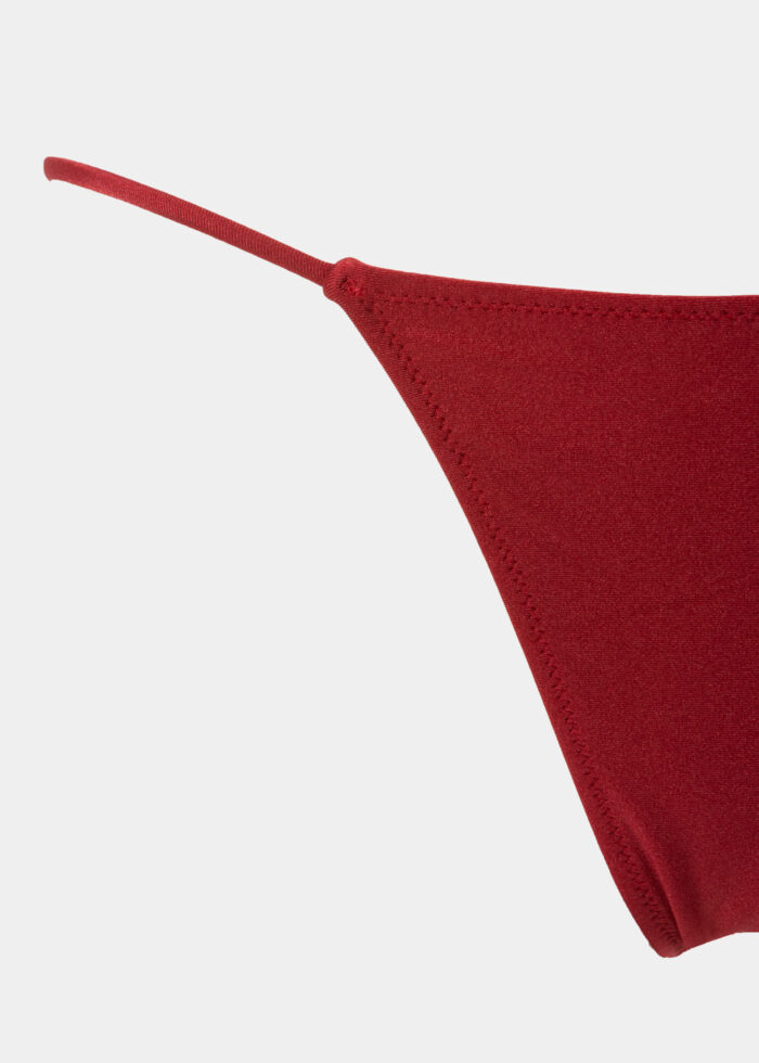 Ibiza Bikini Bottom - Burgundy Dacron - Image 3