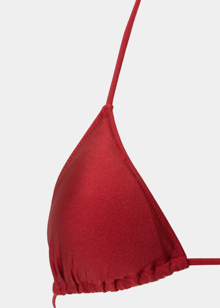 Ibiza Bikini Top - Burgundy Dacron - Image 2