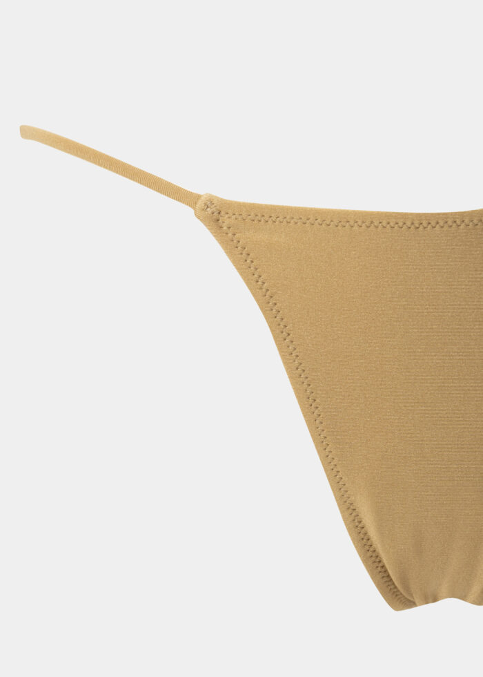 Ibiza Bikini Bottom - Gold Sand Dacron - Image 3