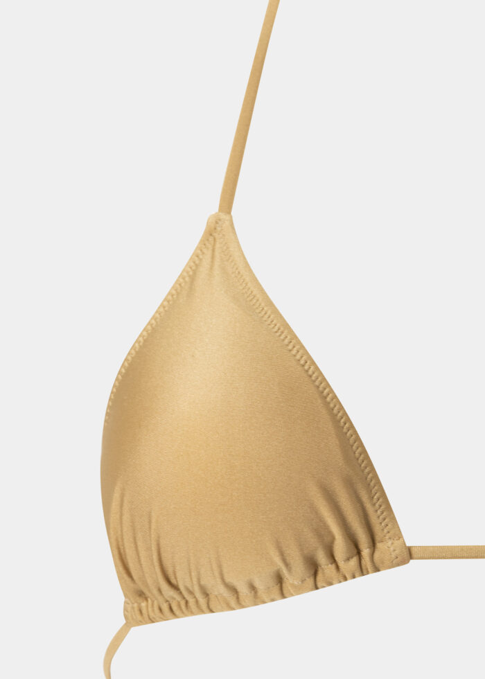 Ibiza Bikini Top - Gold Sand Dacron - Image 2