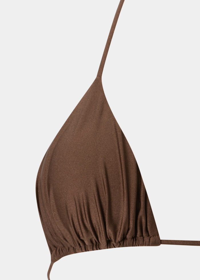 Barbados Bikini Top - Dark Chocolate Dacron - Image 2