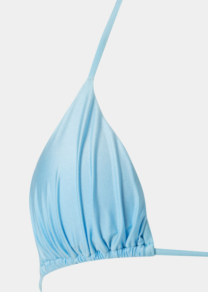 Barbados Bikini Top - Light Blue Dacron - Image 2