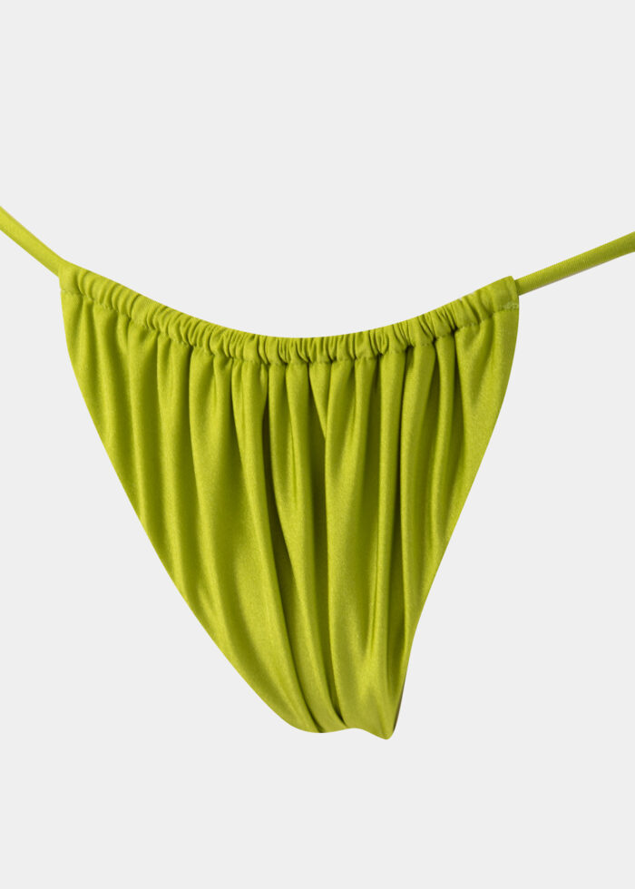 Barbados Bikini Bottom - Lime Dacron - Image 3