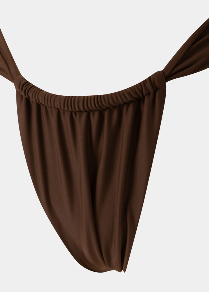 Tulum Bikini Bottom - Dark Chocolate Dacron - Image 3
