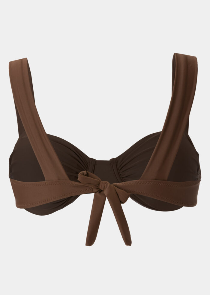 Tulum Bikini Top - Dark Chocolate Dacron - Image 3