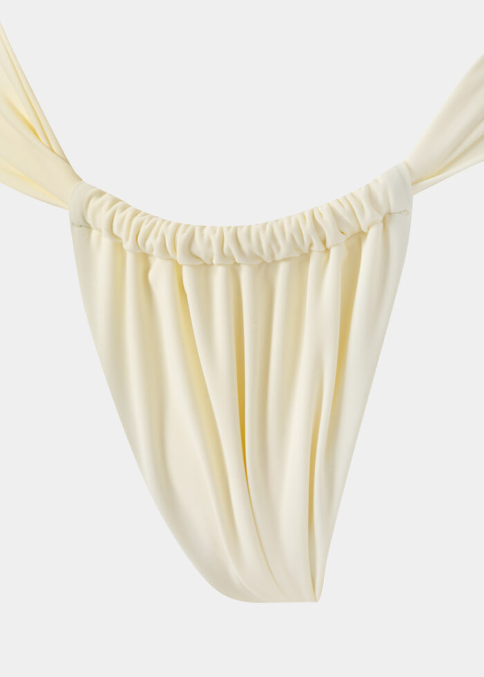 Tulum Bikini Bottom - Cream Dacron - Image 3