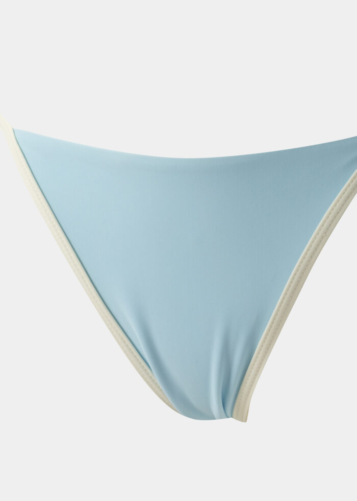 Aruba Bikini Bottom - Baby Blue/Cream Dacron - Image 3