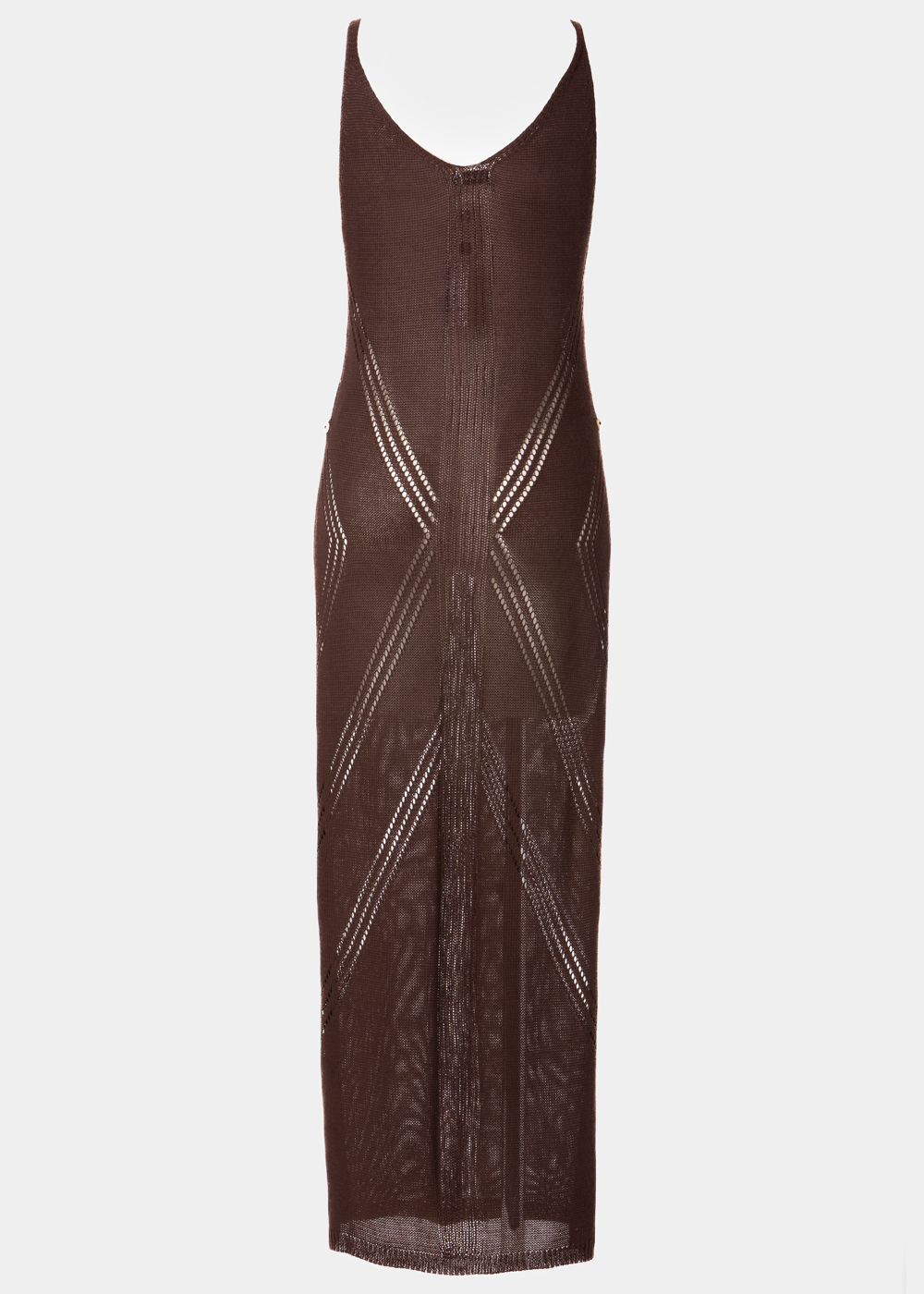 G28A7346 copy Dark Chocolate Knitted High Cut Leg Beachwear w/ Side Buttons - Image 1