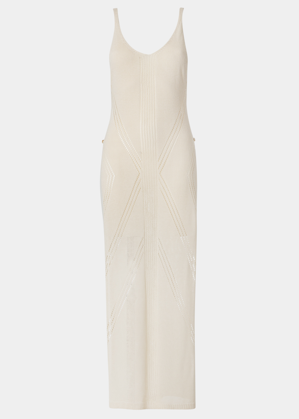 G28A7352 copy Beige Knitted High Cut Leg Beachwear w/ Side Buttons - Image 1