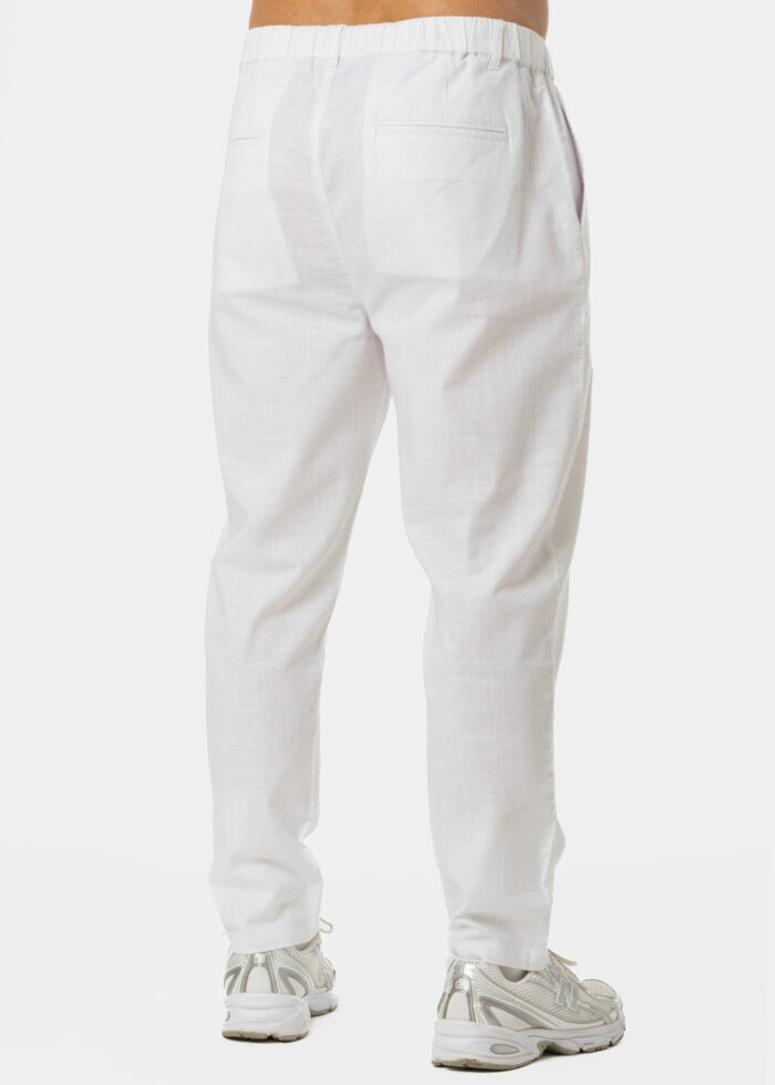 100% Cotton White Long Pants - Image 2