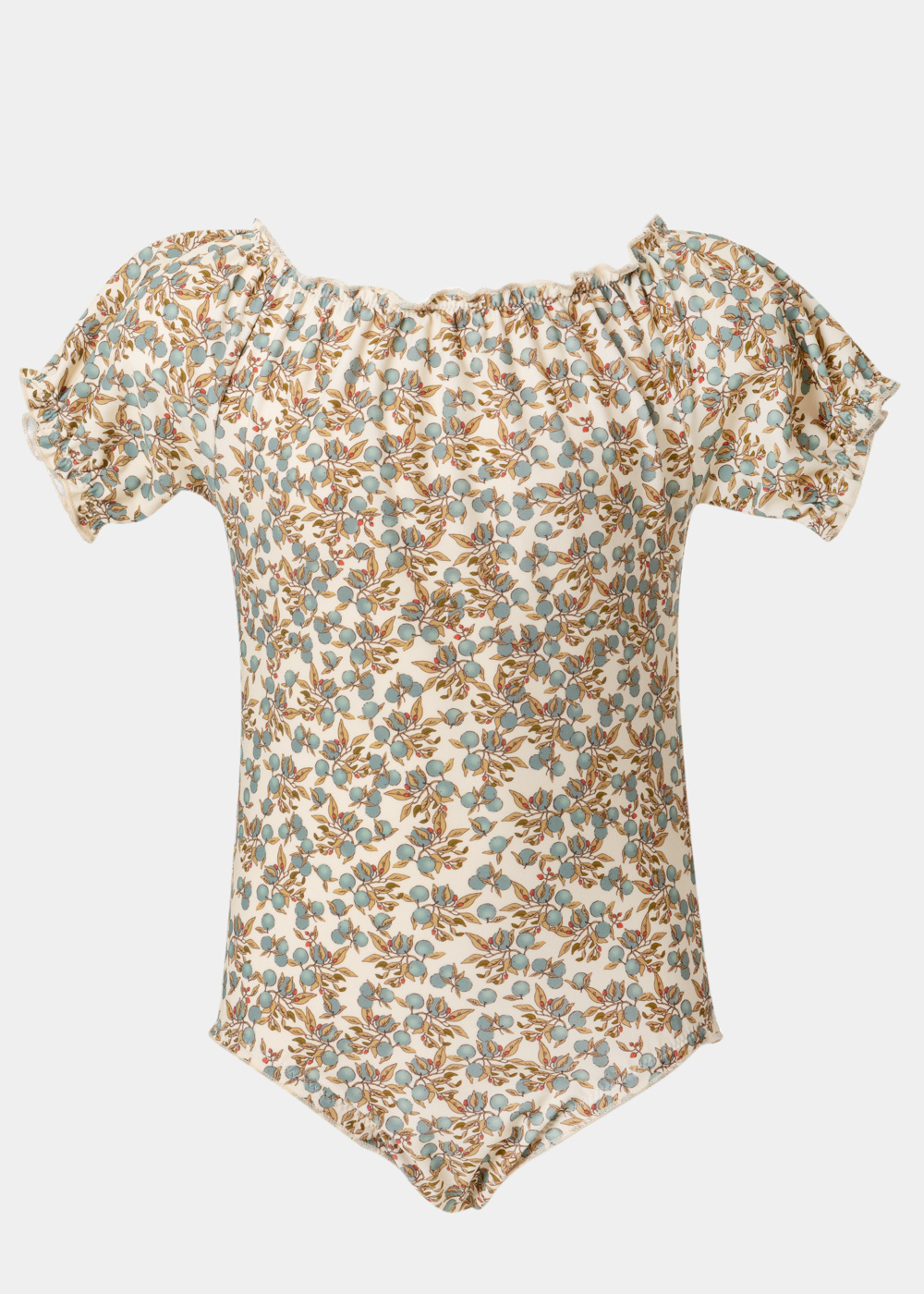 G28A7511 copy Girls One-Piece Swimsuit w/ Floral Print - Image 1