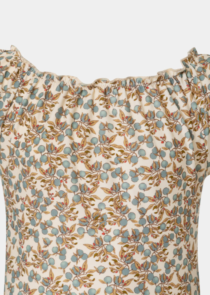 Girls One-Piece Swimsuit w/ Floral Print - Image 3